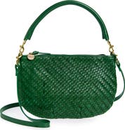 Clare V. Petit Moyen Woven Messenger Bag
