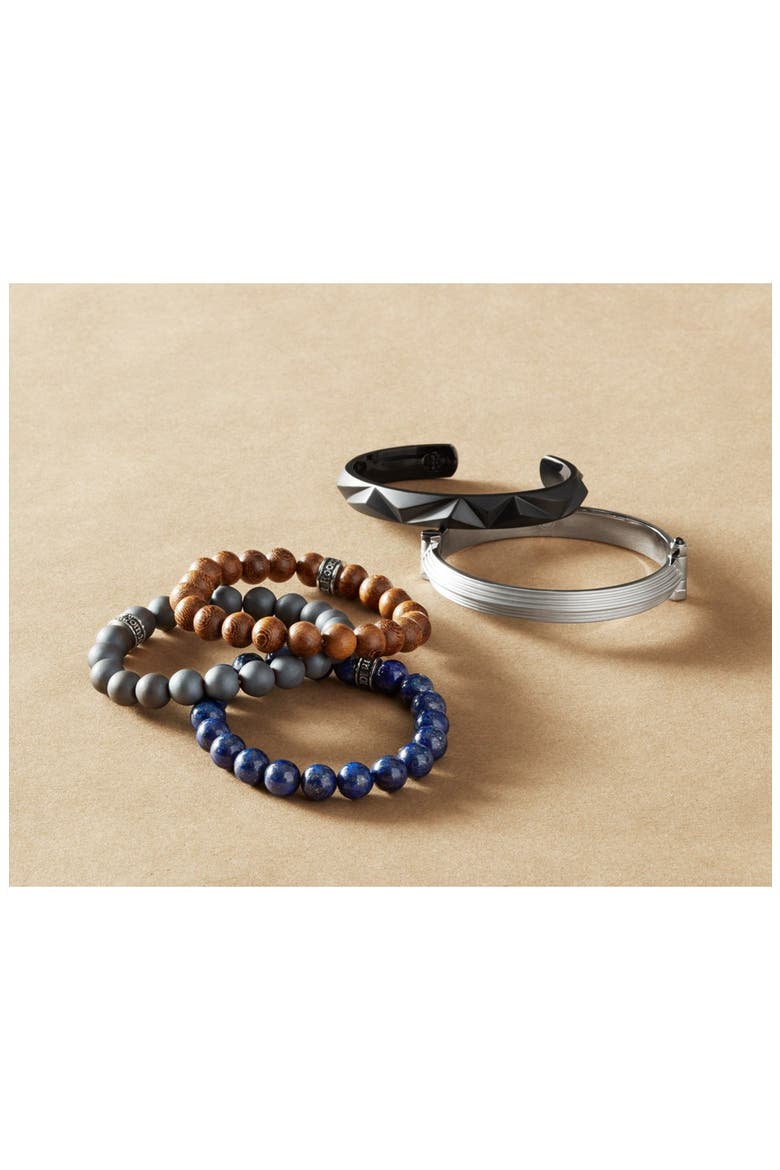 Lapis Lazuli Bead Bracelet, Alternate, color, BLUE