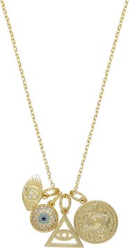Ettika Eye Charms Pendant Necklace