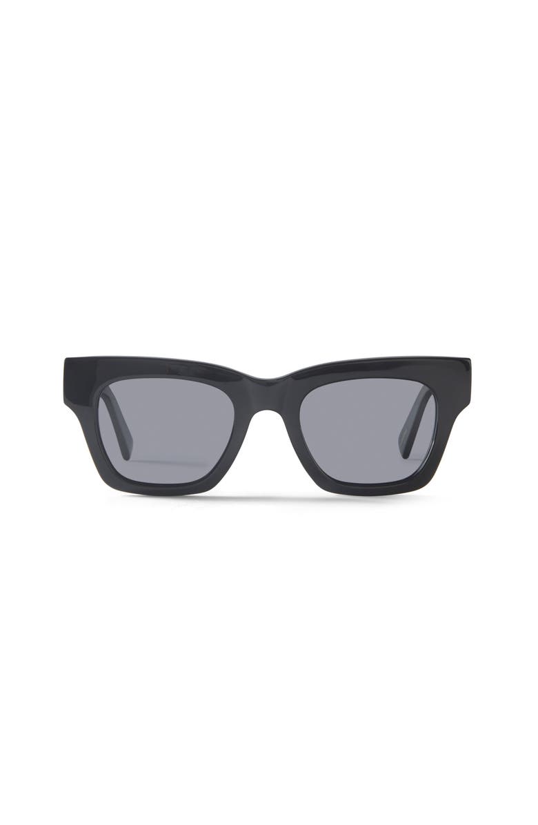 French Kiwis Eyewear Rosalie Sunglasses, Main, color, Black