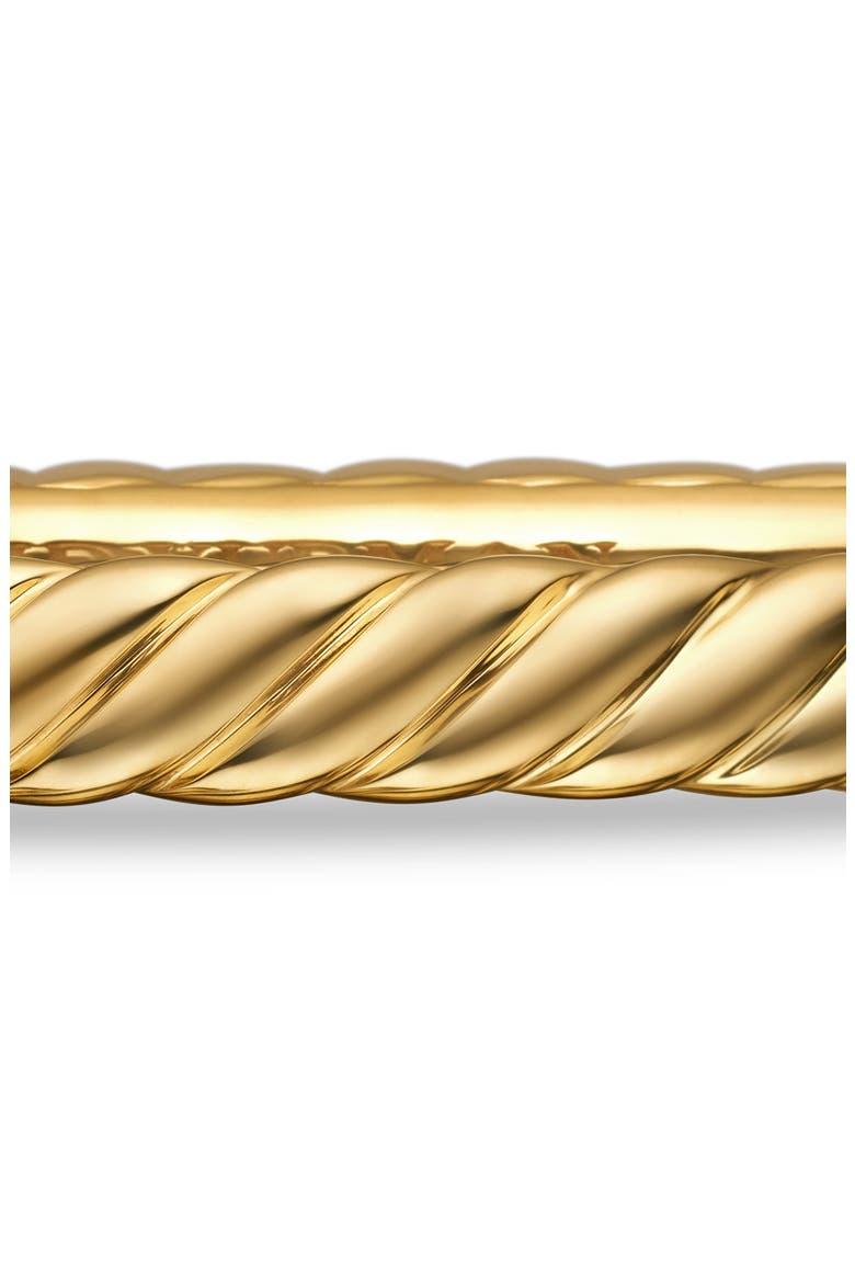 Sculpted Cable Bangle Bracelet in 18K Yellow Gold, 4.6mm, Alternate, color, 18K YELLOW GOLD