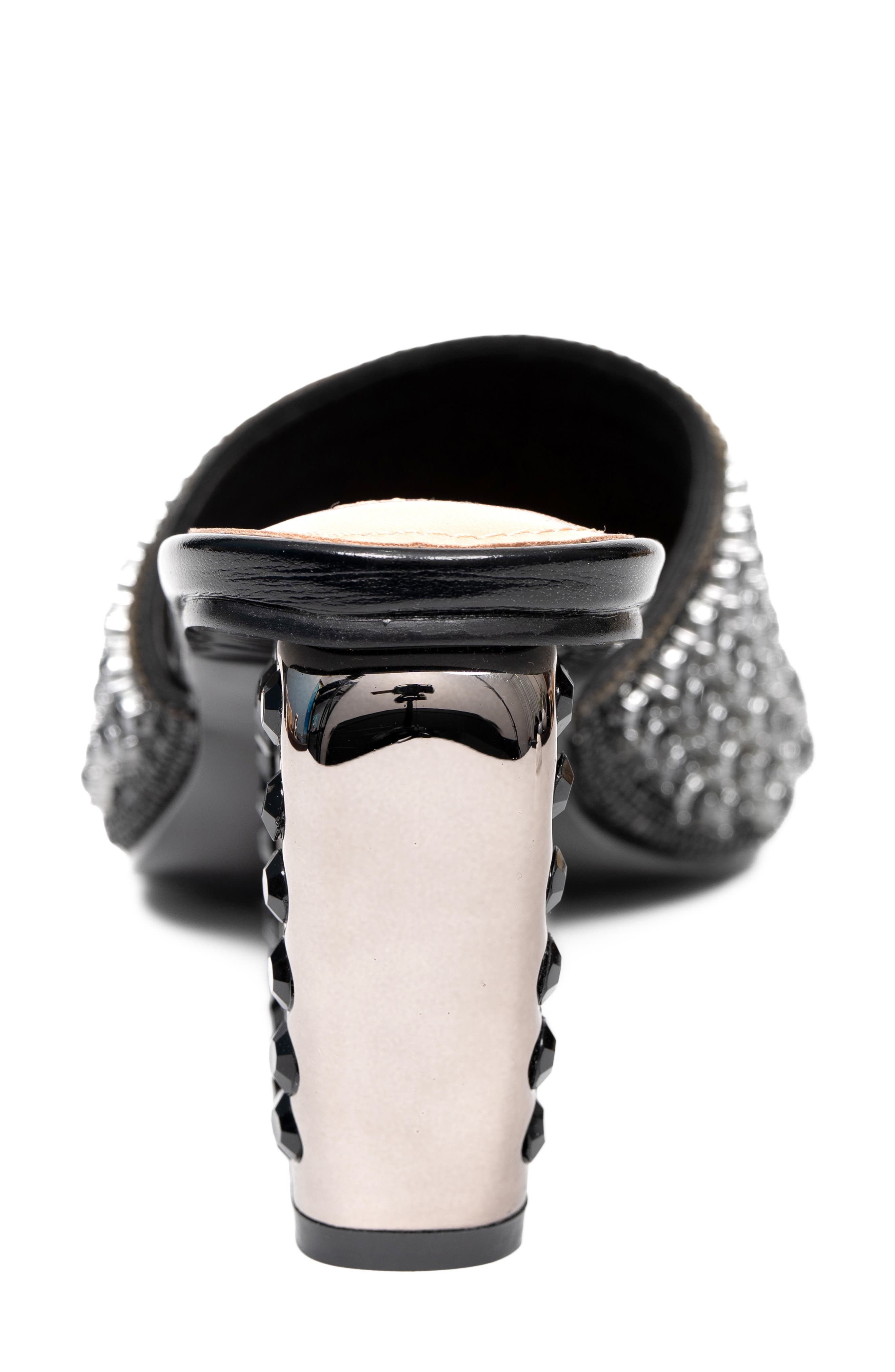 Royalnr Heeled Mule, Alternate, color, BLACK