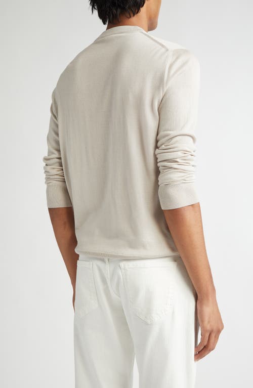 Eleventy Crew-neck Sweater In 02 Sand