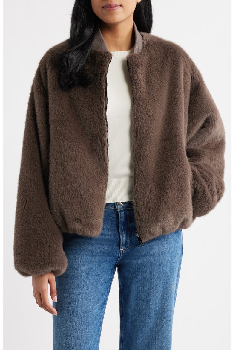 Reversible Bomber Jacket, Alternate, color, MINK