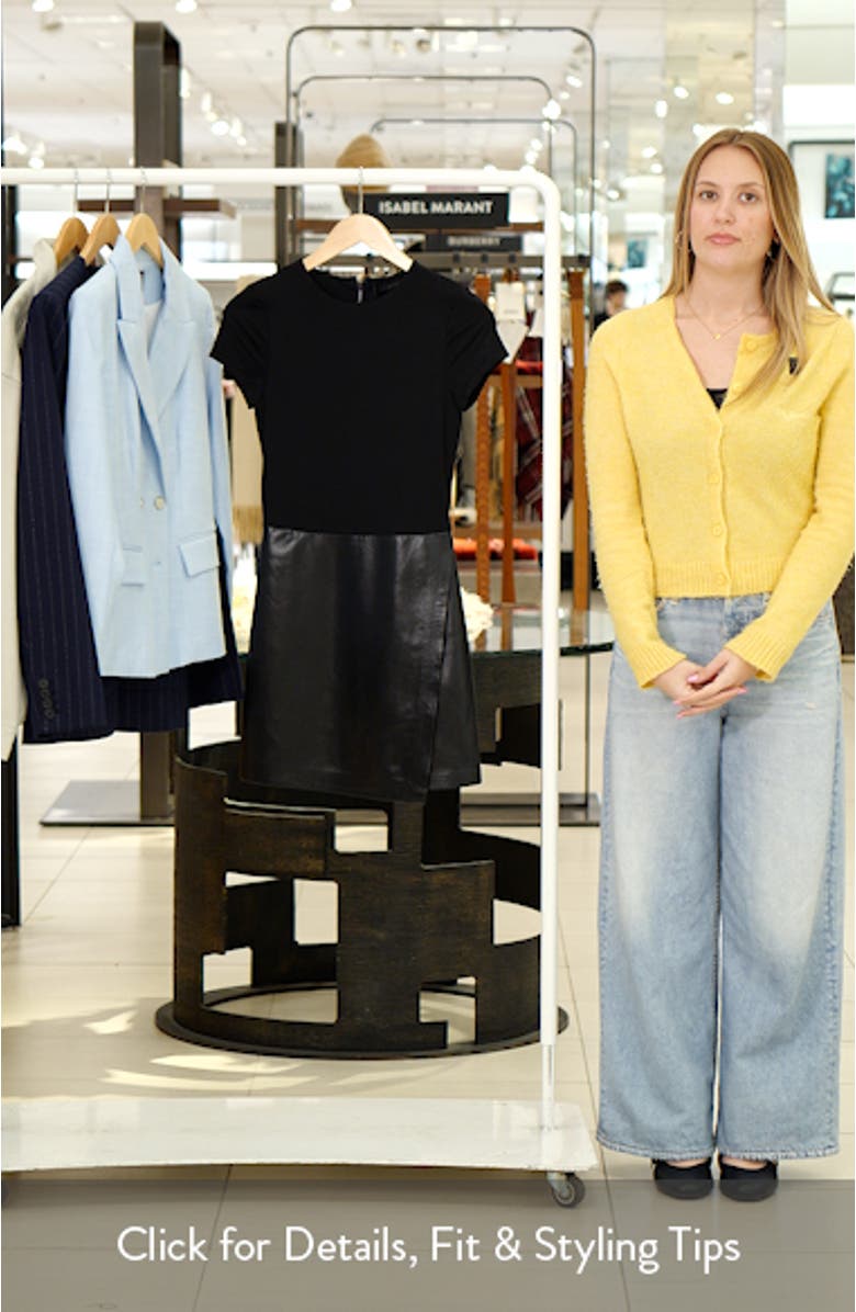 Sabine Mixed Media Minidress, sales video thumbnail