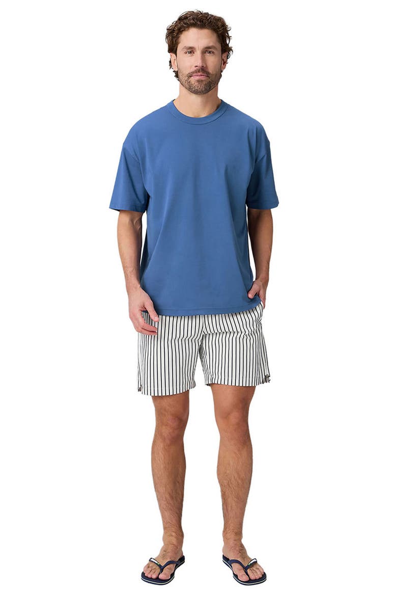 Men's The Swim Trunk 7in, Alternate, color, Deep Navy Shoreline Stripe