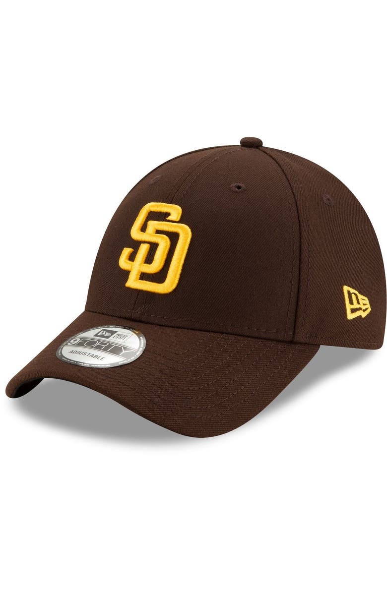 New Era Men's New Era Brown San Diego Padres The League 9FORTY Adjustable Hat, Main, color, 
