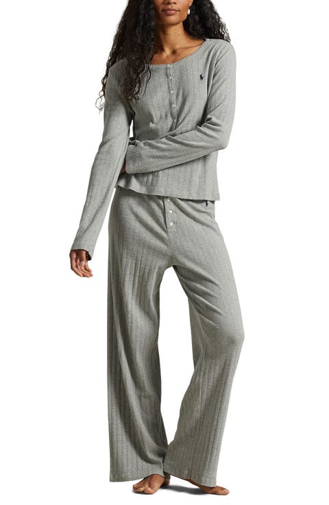 Henley Long Pajamas