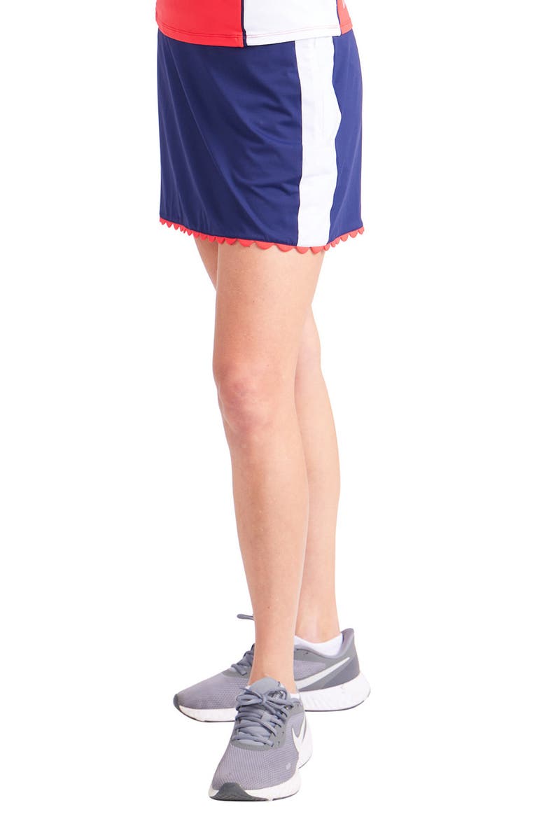 Scallop Hem Pickleball Skort, Alternate, color, NAVY
