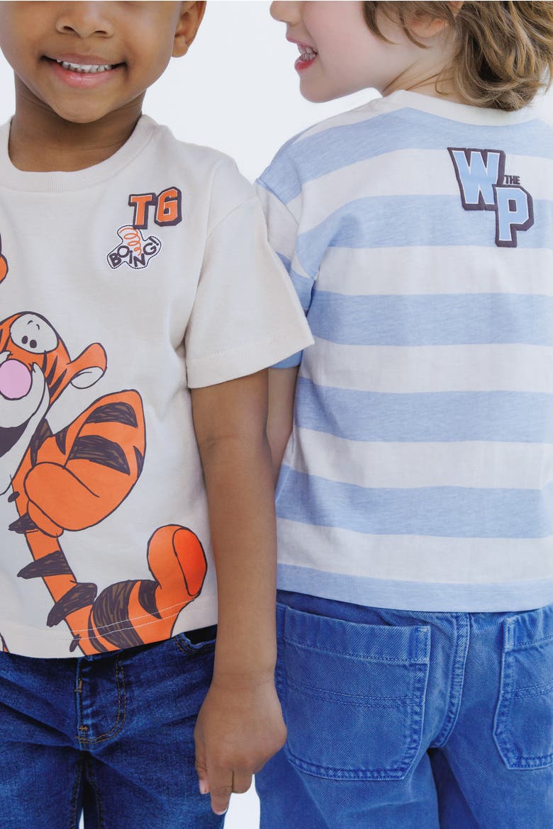 Winnie the Pooh 2-Piece Short Sleeve T-Shirt Set, Alternate, color, Pooh Tigger Blue Peach