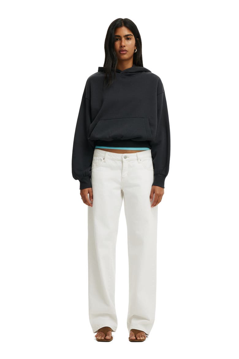 Women's Boxy Fleece Hoodie, Alternate, color, Shadowstone