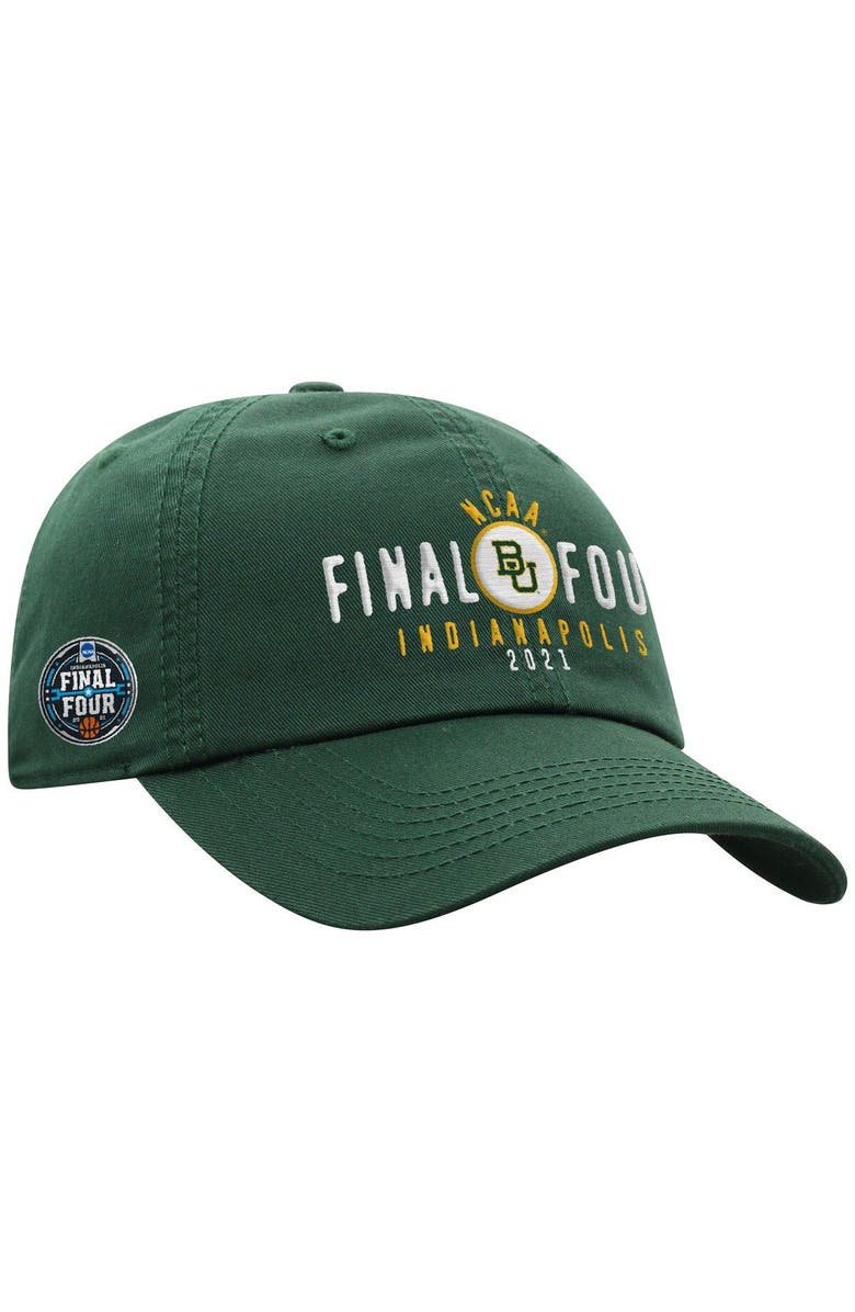 TOP OF THE WORLD Men's Top of the World Green Baylor Bears 2021 NCAA Men's Basketball Tournament March Madness Final Four Bound Crew Adjustable Hat, Main, color, 