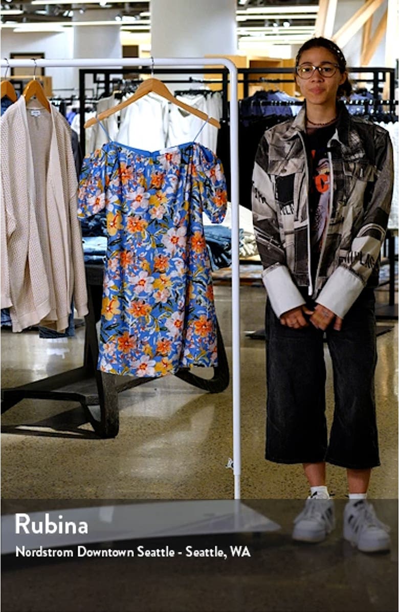 Floral Off the Shoulder Minidress, sales video thumbnail