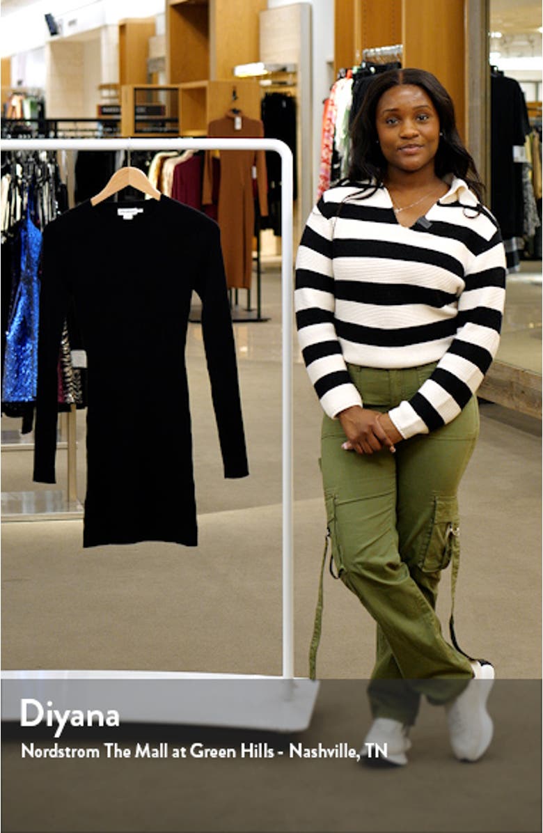 Cozy Rib Long Sleeve Minidress, sales video thumbnail