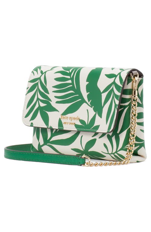 Kate Spade New York Carlyle Print Leather Wallet On A Chain In Watercress Multi