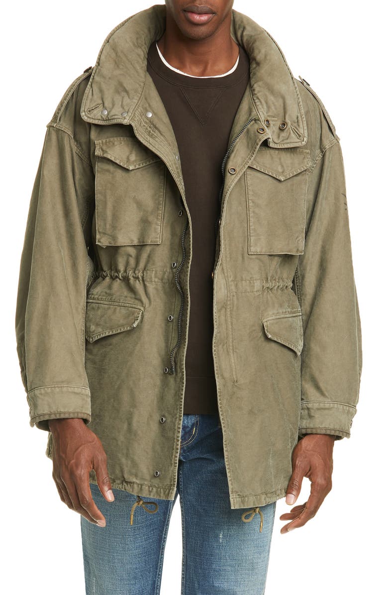 VISVIM Bickle Damaged Cotton Jacket, Main, color,