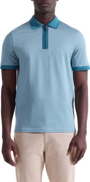Bugatchi Quarter Zip Polo