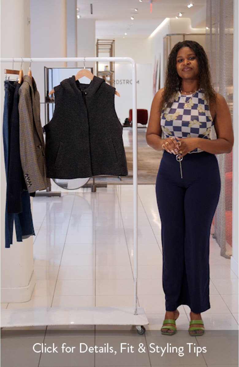 Wool Blend Hooded Vest, sales video thumbnail