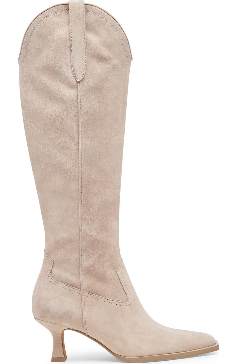 Dolce Vita Ariana Knee High Western Boot, Alternate, color, Taupe Suede