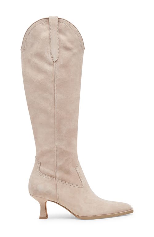 Dolce Vita Ariana Knee High Western Boot In Neutral