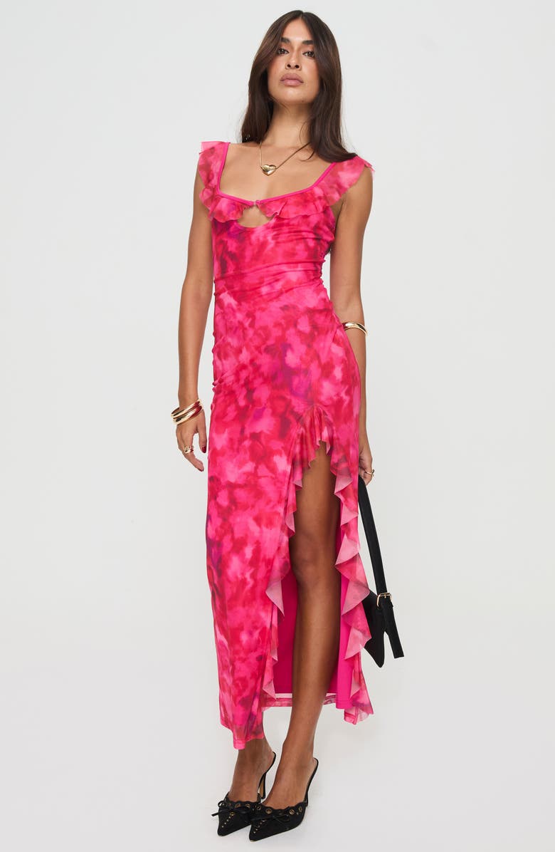 Princess Polly Ceri Ruffle Trim Dress, Alternate, color, 