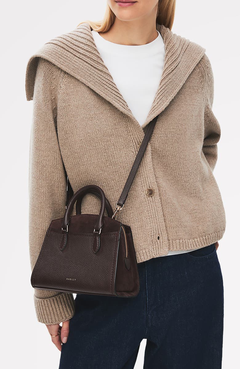 Radley Mini Portland Way Zip Tote Bag, Alternate, color, Dark Oak