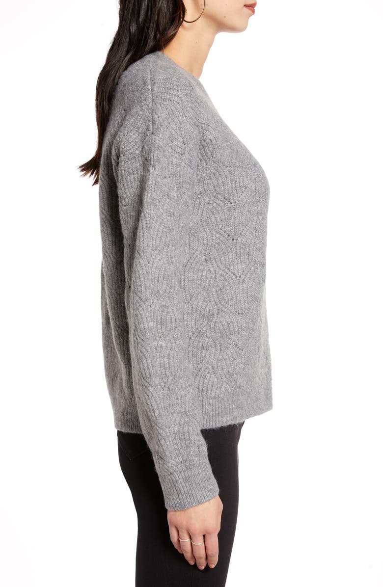 Treasure & Bond Pointelle Stitch Pullover, Alternate, color, 