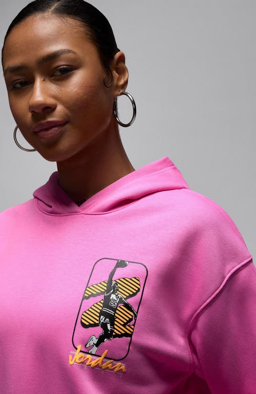 Jordan Brooklyn Fleece Hoodie In Pink
