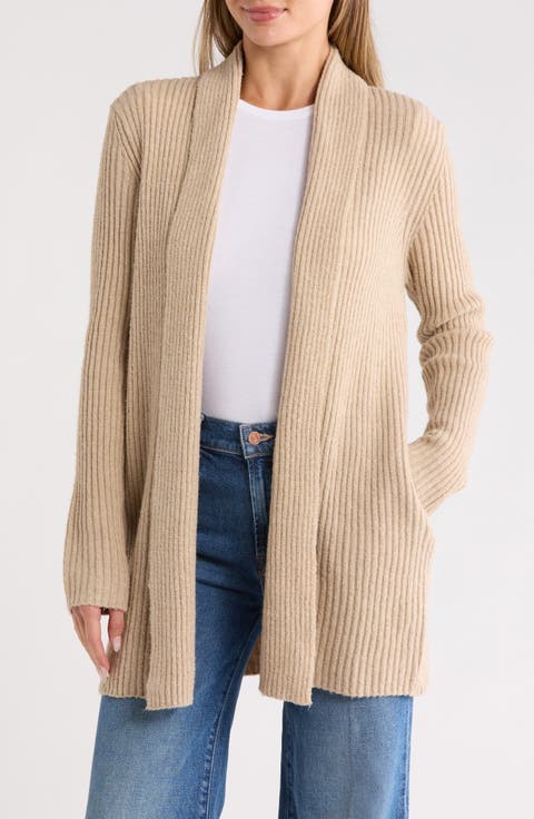 Rib Knit Sweater Cardigan