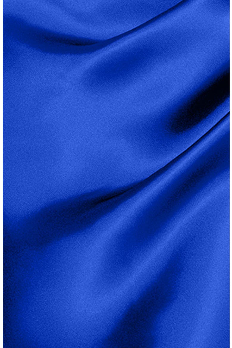 One-Shoulder Satin Sheath Gown, Alternate, color, ROYAL