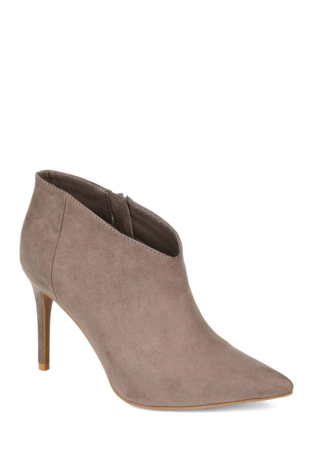 Journee Collection JOURNEE Demmi Patterned Bootie, Alternate, color, Taupe