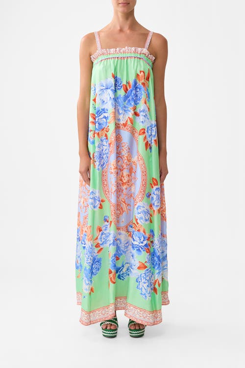 Camilla Wide Strap Sundress Topkapi Pop In Green
