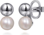 Gabriel & Co. Bujukan Pearl Stud Earrings