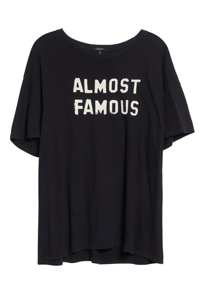 Relaxed Almost Famous Cotton & Cashmere Graphic T-Shirt, Alternate, color, BLACK