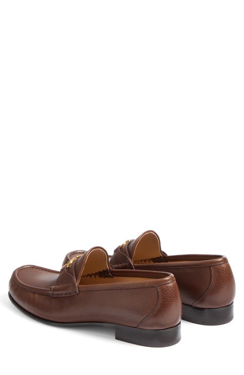 Valentino Garavani Vlogo Loafer In Bark Brown