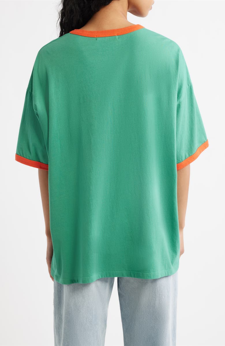 Daydreamer Mexico World Cup Oversized Ringer Graphic T-Shirt, Alternate, color, Jade Combo