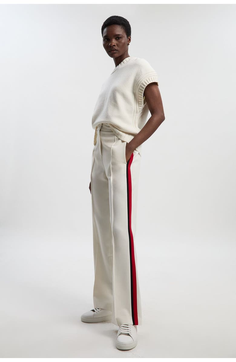 Karen Millen Tailored Straight Leg Trouser, Alternate, color, Ivory