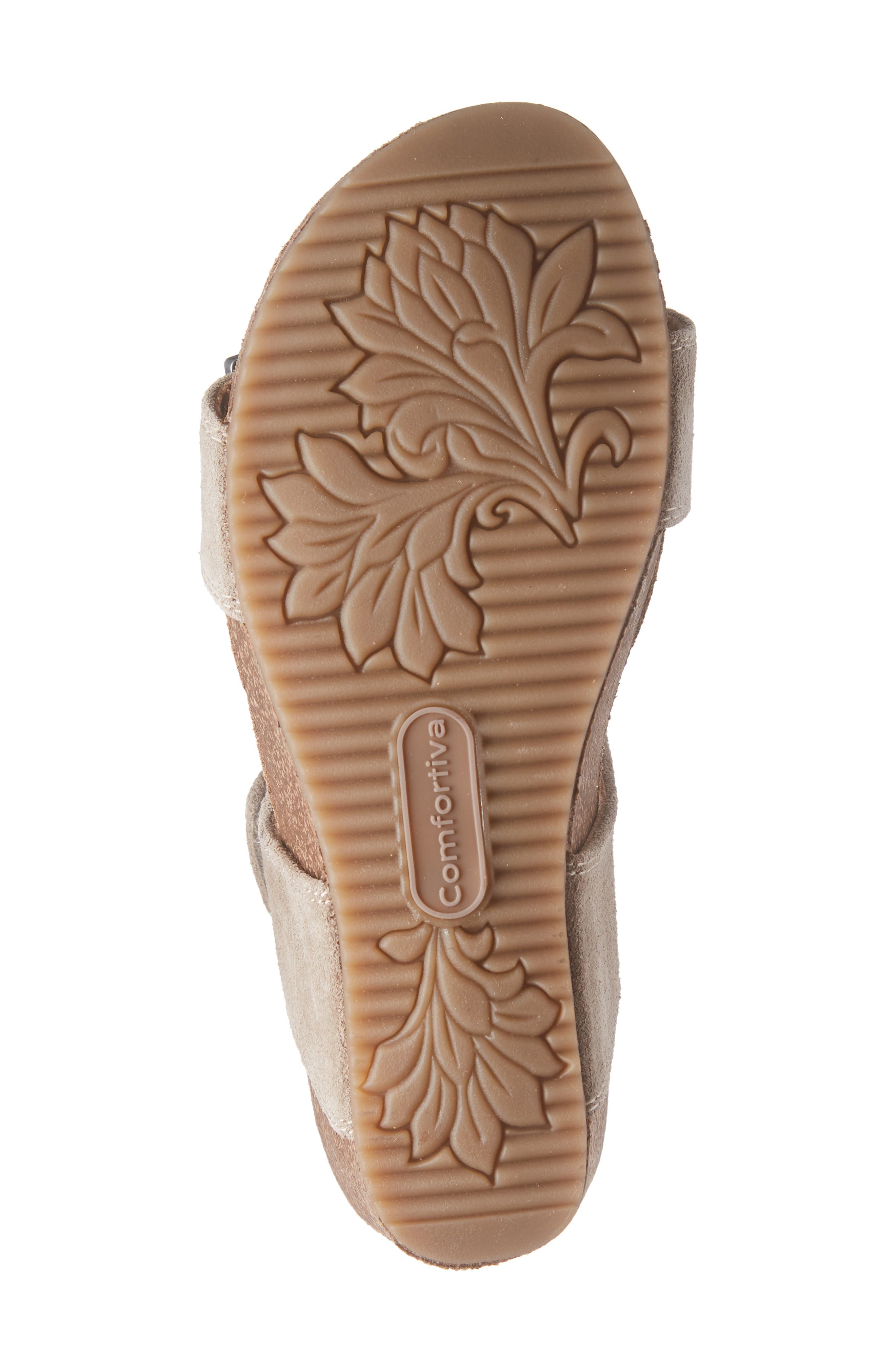 Emberly Wedge Sandal, Alternate, color, LIGHT TAUPE SUEDE