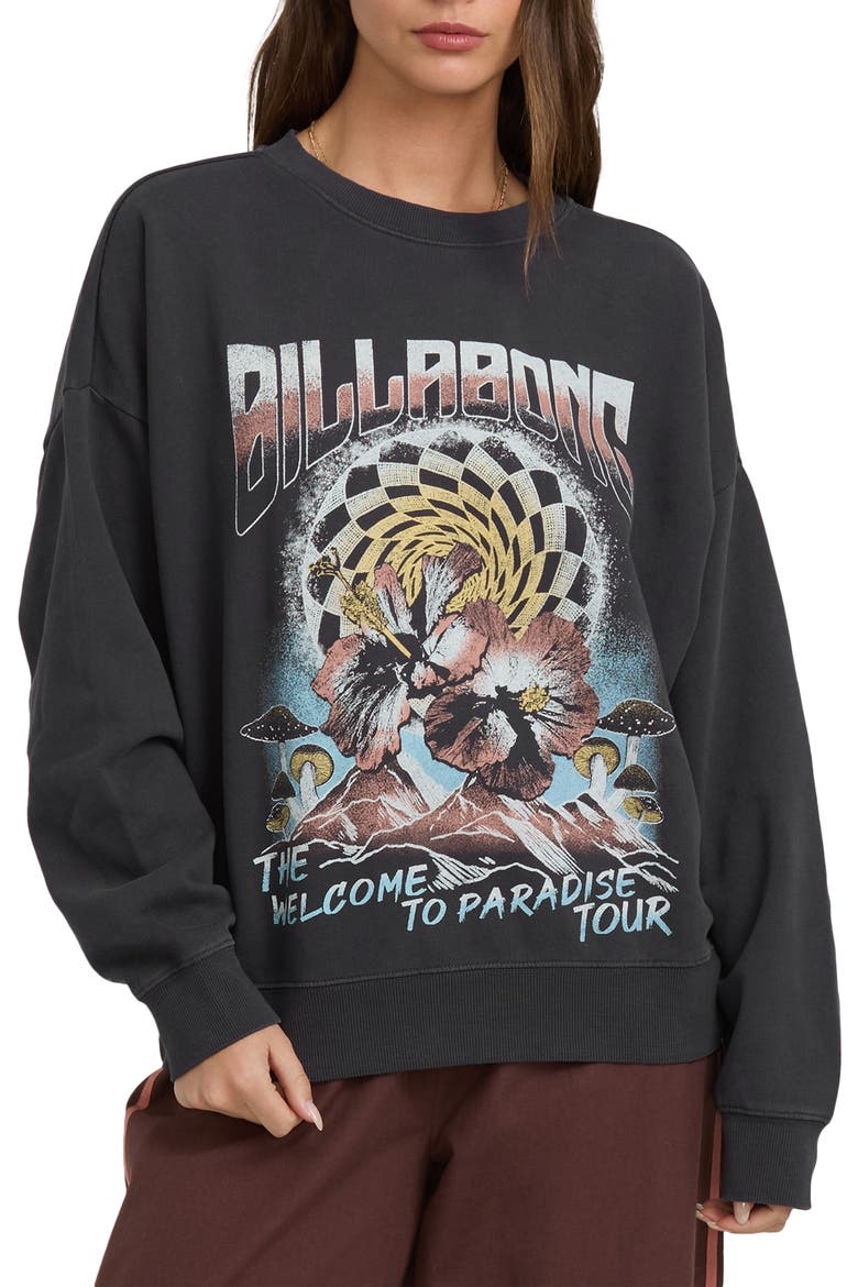 Echo Crewneck Sweatshirt, Main, color, BLACK
