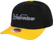 Mitchell & Ness Men's Mitchell & Ness Black Michigan Wolverines Team Script 2.0 Snapback Hat