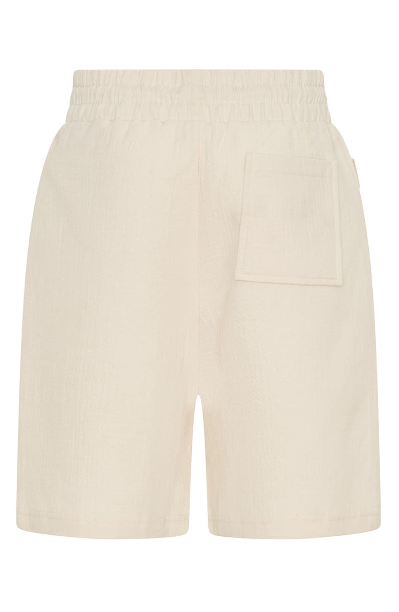 TINY TRIBE Kids' Textured Shorts, Alternate, color, Cream