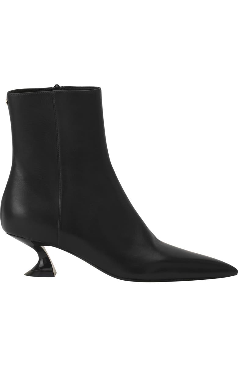 Lanvin Midnight Step Leather Ankle Boot, Main, color, Black