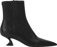 Lanvin Midnight Step Leather Ankle Boot