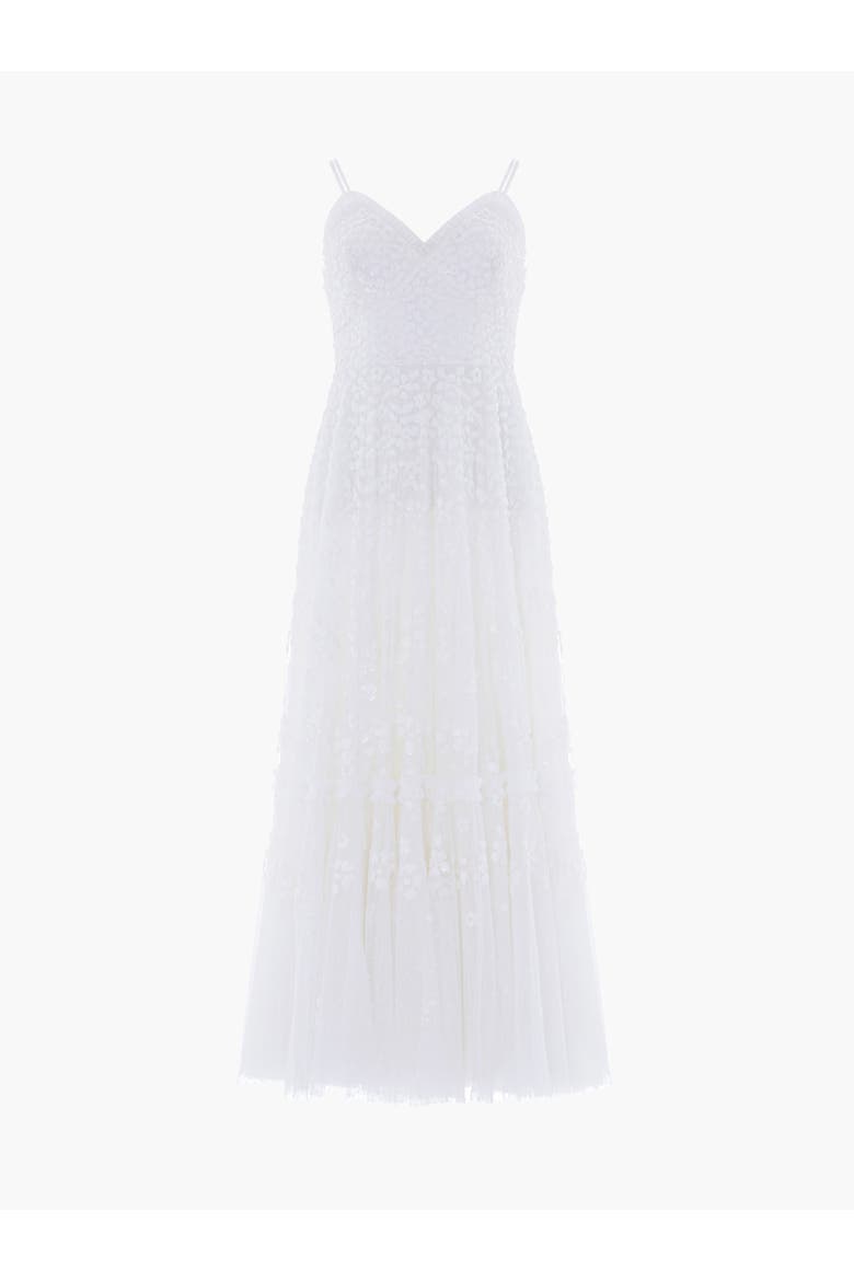Maeva Cami Ankle Gown, Alternate, color, Swan White