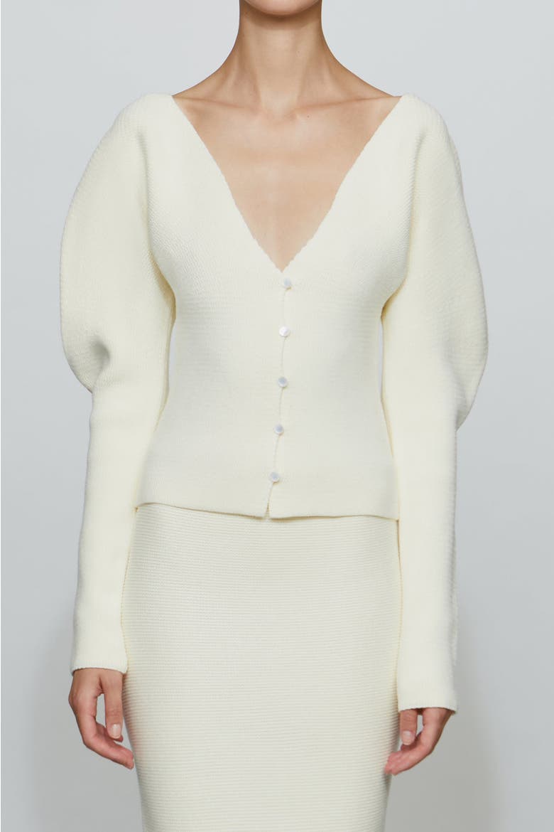 Chevelle Knit Cardigan, Alternate, color, Ivory