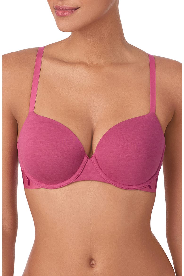 Cozy Boyfriend T-Shirt Bra, Main, color, DARK ROSE