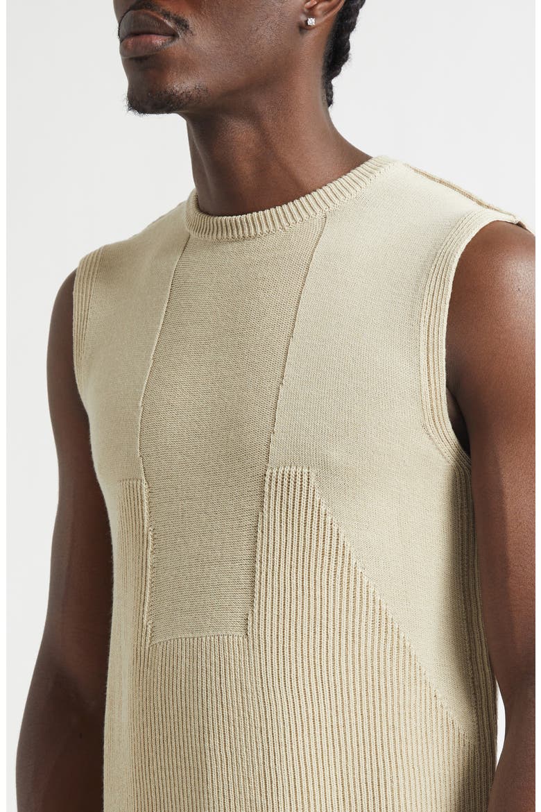 Virgin Wool Rib Sweater Tank, Alternate, color, SAND