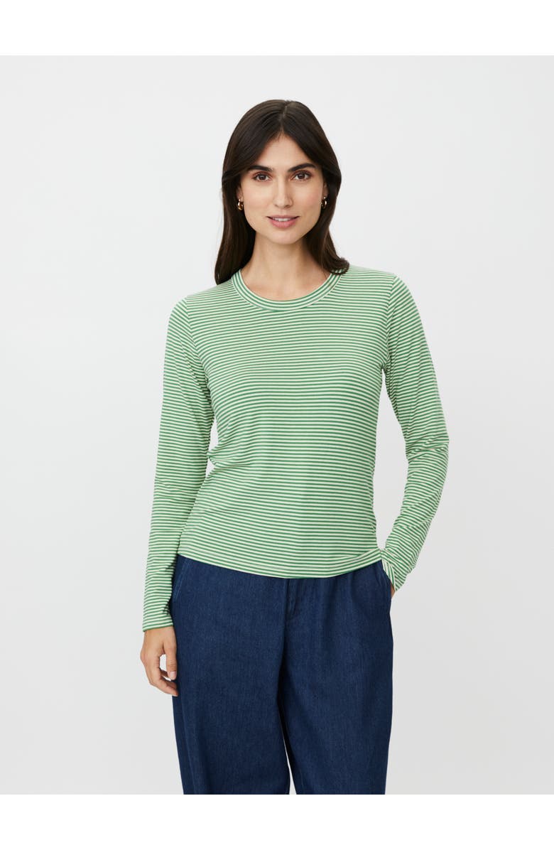 Masai Copenhagen MaDaritha Striped Long Sleeve T-Shirt, Main, color, Mint Green