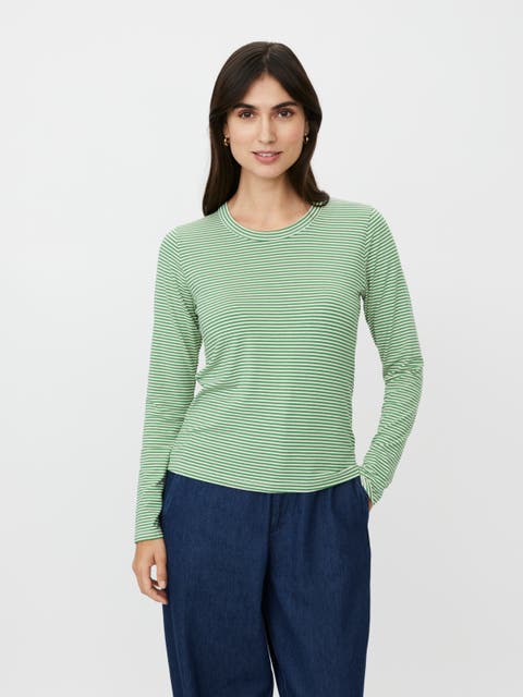 MaDaritha Striped Long Sleeve T-Shirt
