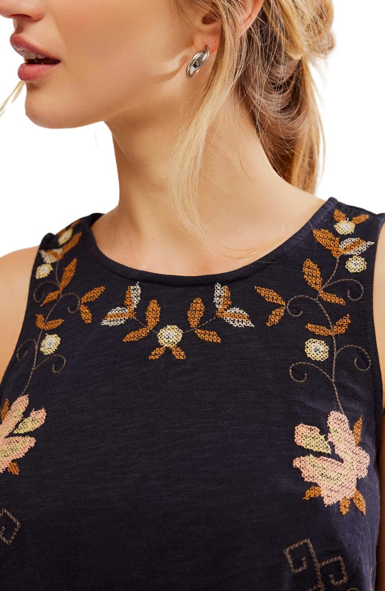 Free People Fun & Flirty Embroidered Top, Alternate, color, 